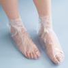 1 Set Disposable Foot Foot Soaking Covers Lotion Socks Foot Care Socks Foot spa Socks Foot Bath Socks Socks Disposable Foot Cover Pedicure Plastic Foot view 4