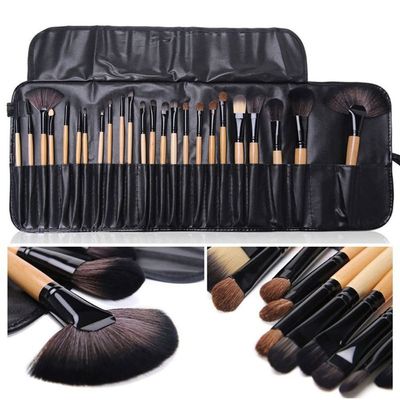 IOCCIOBB 24 pcs Makeup Brush Sets Professional Cosmetics Brushes Eyebrow Powder Foundation Shadows Make Up Tools