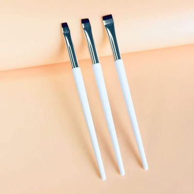IOCCIOBB Fine Angled Brow Contour Brush Thin Eyebrow Brush Portable Women Eyebrow Liner Cream Cosmetic Makeup Tools (Size : 3pcs-SF-MF-LF)
