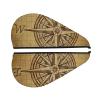 Evealyn Vintage Compass Navigation Printed Microfiber Hair Towel Hair Drying Towel with Button Bath Hair Cap for Curly Long Hair Repair Towel Wrap for Women view 2