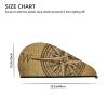 Evealyn Vintage Compass Navigation Printed Microfiber Hair Towel Hair Drying Towel with Button Bath Hair Cap for Curly Long Hair Repair Towel Wrap for Women view 4
