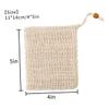 Beatifufu 4 Pcs Drawstring Soap Foaming Bags Multipurpose Net Bags for Bar Soap African Net Sponge Design for Exfoliating and Foamingbathroom and Shower view 4