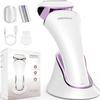 PRITECH Electric Razor for Women - Rechargeable Shaver for Women Portable Lady Shaver for Legs, Arm, Underarms, Bikini, USB Rechargeable, Wet & Dry Waterproof Bikini Trimmer for Woman, Purple view 1