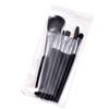 IOCCIOBB Black Portable Makeup Brushes Set Eye Shadow Brush Cosmetic Foundation Powder Eyelash Eyebrow Makeup Brush 7Pcs view 2