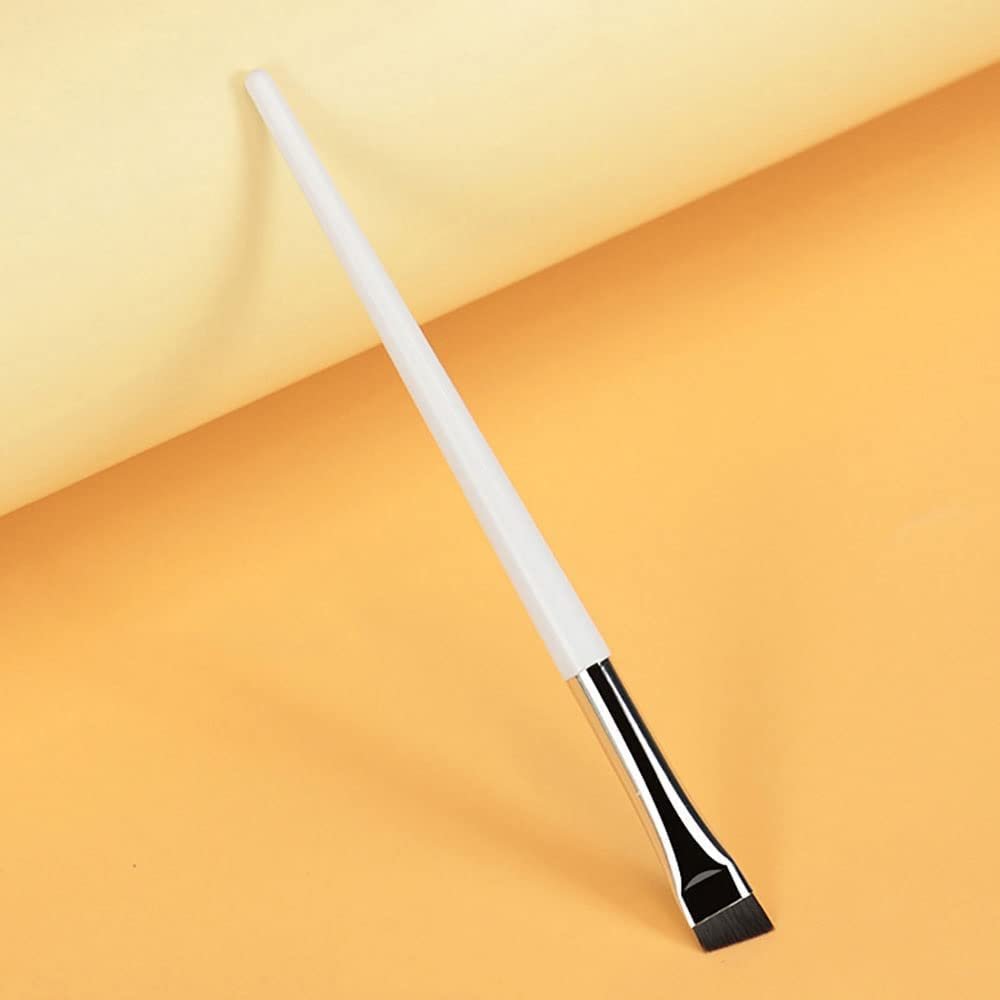 IOCCIOBB Fine Angled Brow Contour Brush Thin Eyebrow Brush Portable Women Eyebrow Liner Cream Cosmetic Makeup Tools (Size : 1pcs-L-Oblique-Head)
