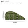 Evealyn Wildlife Ferret Printed Microfiber Hair Towel Hair Drying Towel with Button Bath Hair Cap for Curly Long Hair Repair Towel Wrap for Women view 4