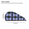 Evealyn Waterfall Landscape Printed Microfiber Hair Towel Hair Drying Towel with Button Bath Hair Cap for Curly Long Hair Repair Towel Wrap for Women view 4