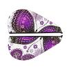 Evealyn Violet-Gold Butterflies Printed Microfiber Hair Towel Hair Drying Towel with Button Bath Hair Cap for Curly Long Hair Repair Towel Wrap for Women view 2