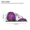 Evealyn Violet-Gold Butterflies Printed Microfiber Hair Towel Hair Drying Towel with Button Bath Hair Cap for Curly Long Hair Repair Towel Wrap for Women view 4