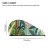 Evealyn Yellow Car in The Forest Printed Microfiber Hair Towel Hair Drying Towel with Button Bath Hair Cap for Curly Long Hair Repair Towel Wrap for Women view 4