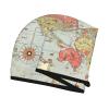Evealyn World Map Printed Microfiber Hair Towel Hair Drying Towel with Button Bath Hair Cap for Curly Long Hair Repair Towel Wrap for Women view 3