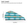 Evealyn Underwater Diving Sea Turtle Printed Microfiber Hair Towel Hair Drying Towel with Button Bath Hair Cap for Curly Long Hair Repair Towel Wrap for Women view 4