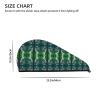 Evealyn Waterfall in A Jungle Printed Microfiber Hair Towel Hair Drying Towel with Button Bath Hair Cap for Curly Long Hair Repair Towel Wrap for Women view 4