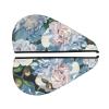 Evealyn White Peony Printed Microfiber Hair Towel Hair Drying Towel with Button Bath Hair Cap for Curly Long Hair Repair Towel Wrap for Women view 2
