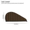 Evealyn Yellow Abstract Spiral Pattern Printed Microfiber Hair Towel Hair Drying Towel with Button Bath Hair Cap for Curly Long Hair Repair Towel Wrap for Women view 4
