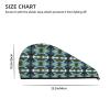 Evealyn Waterfalls On Krka River Printed Microfiber Hair Towel Hair Drying Towel with Button Bath Hair Cap for Curly Long Hair Repair Towel Wrap for Women view 4