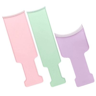 3pcs Hair Dye Highlighting Board Comb for Salon DIY Plastic