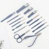CALLMO Folding Bag Nail Clippers Matcha Green 16-Piece Set Manicure Implement Household Portable Nail Scissor Set view 3
