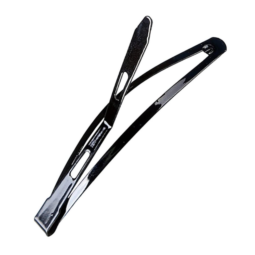 LALAFINA 10pcs Large Hair Clips for Women Non-crease Hair Styling Tool for Bangs Daily Use and Special Occasions Black Duckbill Hairpins