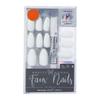 Pretty Woman Faux Nails with glue 24 piece in WHITE matte view 1