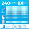 PatchRx Pimple Patches for Face (240 Patches), Hydrocolloid Acne Patches with Tea Tree Oil, Pimple Stickers - Acne Pimple Patches For Face - Zit Patches view 2