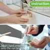 Konex Non-Slip Wooden Two-sided Hand and Nail Brush - Stiff Bristle Fingernail Brushes for Cleaning Under Nails - Heavy Duty Fingernail Brush for Manicure and Automotive Use - 2 Pack view 3