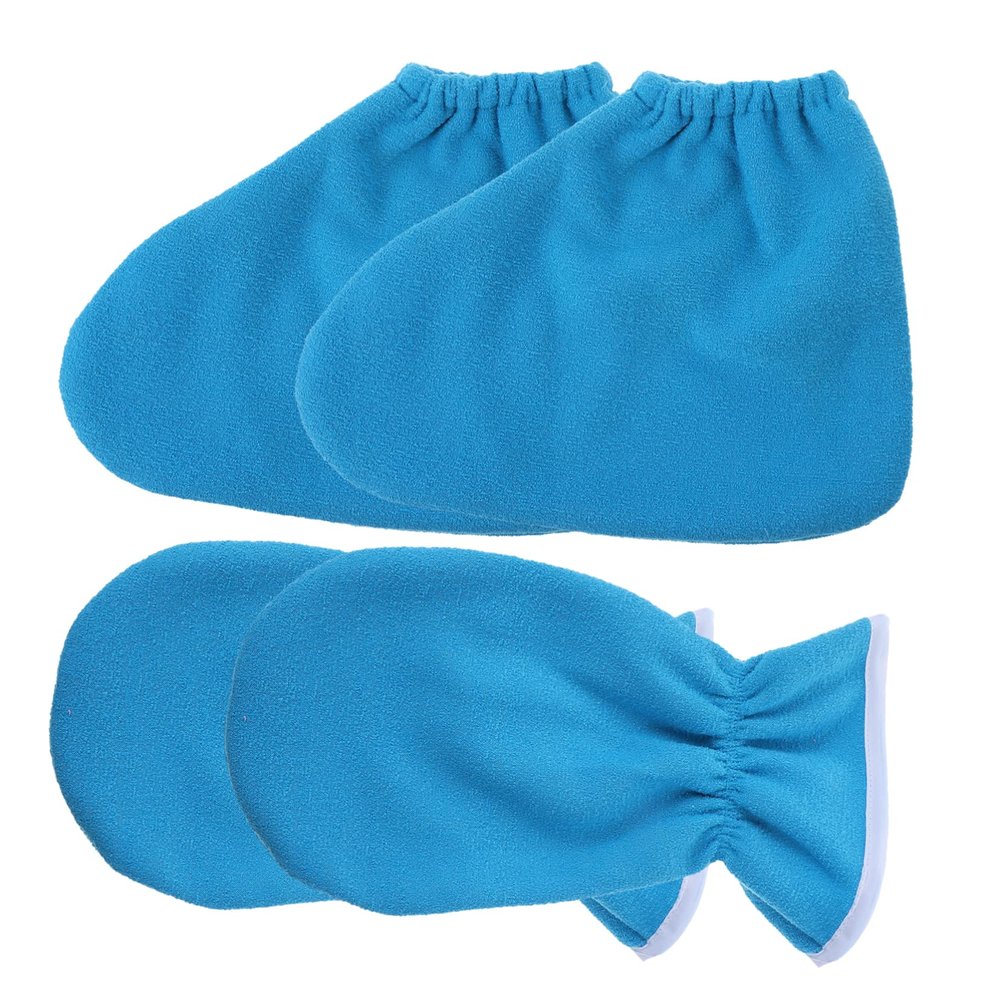 FOMIYES 4pcs Paraffin Wax Gloves Booties for Hand and Foot Care Insulated Covers for Moisturizing Treatment Heat Retention Comfort