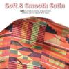 DONNA Large, Extra Large Adjustable Tie Satin Bonnet Sleep Cap 1pc Satin Headband Around Hairline & Nape Area Hair Accessories Night Cap Shower Caps, 1PC ANKARA PATTERN view 4