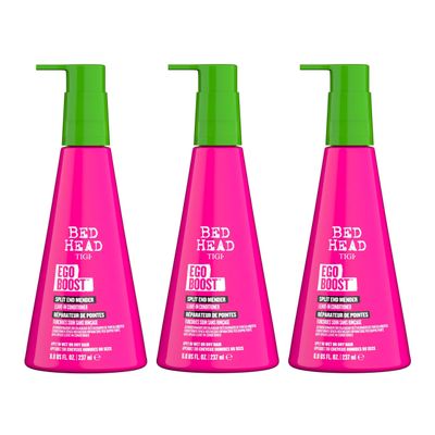 Bead Head by TIGI Ego Boost Split End Mender & Leave-In Conditioner - For Split End Control - For All Hair Types - Use on Wet or Dry Hair - Premium Hair Care Products for Women & Men - 8 oz (3 Pack)