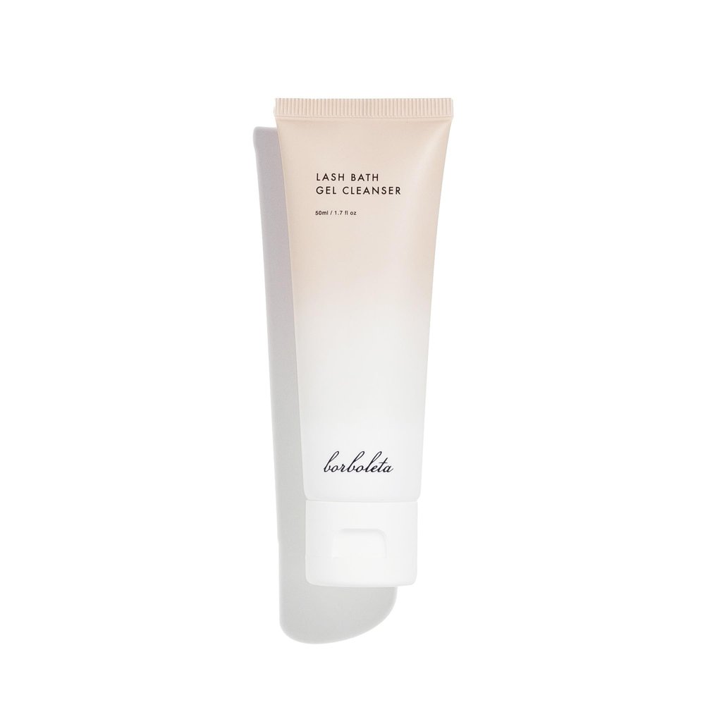 Borboleta Lash Bath Gel Cleanser, Gentle Deep Clean, Travel Size & Full Size Options, Eyelash Wash for Extensions