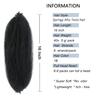 16 Inch Springy Afro Twist Hair 8 Packs Marley Twist Braiding Hair Pre-fluffed Spring Twist Hair Kinky Hair Afro Twist Hair Marley Hair for Faux Locs (16 Inch (Pack of 8), 1B# Marley Twist) view 2