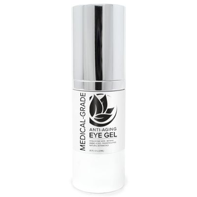 Microderm GLO - Active Anti-Aging Eye Gel, Reduces Dark Circles, Puffy Eyes, Crow's Feet and Fine Lines & Wrinkles, Packed with Hyaluronic Acid & Age Defying Botanicals, 0.5 Oz