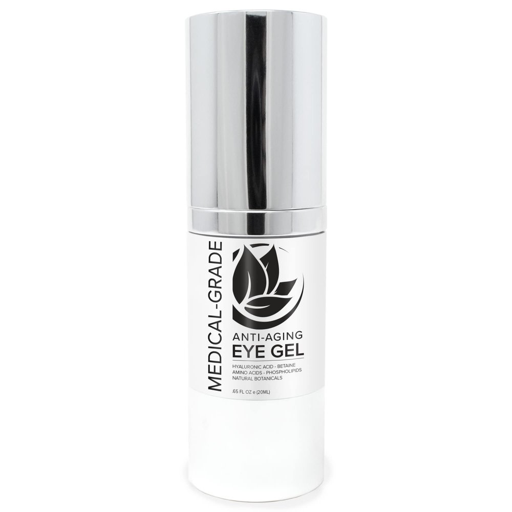 Microderm GLO - Active Anti-Aging Eye Gel, Reduces Dark Circles, Puffy Eyes, Crow's Feet and Fine Lines & Wrinkles, Packed with Hyaluronic Acid & Age Defying Botanicals, 0.5 Oz