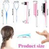 Colorful Mini Rubber Bands with Topsy Tail Styling Tools - Elastic Hair Ties, Hair Cutter, and Hair Accessories for Baby Girls and Women view 3