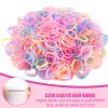 Colorful Mini Rubber Bands with Topsy Tail Styling Tools - Elastic Hair Ties, Hair Cutter, and Hair Accessories for Baby Girls and Women view 4