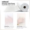 Cotouni 70.5" x 30" Disposable Massage Table Sheets - 2 Rolls, 50 Perforated Sheets With Face Hole - Non-Woven Paper Exam Table Cover - 30GSM - Facial/Lash Bed/Spa - Latex-Free Recyclable view 3