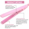 2 in 1 Mini Hair Straightener and Curler - Ceramic Tourmaline Plate Beauty Flat Iron Curler Heating Curler with Ceramic Tourmaline Plate Wave Straightener for Sleek Results. (Pink) view 4