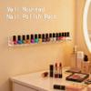 Baosia 2 Pack Clear Nail Polish Rack Wall Mounted,15 inch Invisible Acrylic Floating Bookshelf,Small Toy Storage Wall Shelf Modern Picture Ledge Vinyl Record Display Shelf Holder view 4