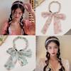 2PCS Retro Satin Hair Bands, Knotted Cross Hairbands for Boho Girls and Women - Non-Slip Fabric Clip Accessories view 1