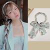 2PCS Retro Satin Hair Bands, Knotted Cross Hairbands for Boho Girls and Women - Non-Slip Fabric Clip Accessories view 3