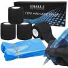 204Pcs Machine Covers and Grip Tape Wraps - NAQASE 200pcs Grip Pen Cover Pen Bags Sleeves Covers Wrap and 4pcs Grip Bandages Tape Elastic view 1