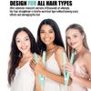 2 in 1 Mini Hair Straightener and Curler - Ceramic Tourmaline Plate Beauty Flat Iron Curler Heating Curler with Ceramic Tourmaline Plate Wave Straightener for Sleek Results. (Green) view 2