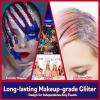 Allstarry Chunky Body Glitter 4 Colors Cosmetic Patriotic Face Glitter Veterans Day Eye Flakes Independence Day Hair Sequins Sparkle 4th of July Accessories for Women Face Paint Makeup Nails Art view 4