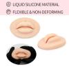 12Pcs Microblading Practice Skin Brow Practice Face Sheet Double Sided Inkless Eyebrow Shaped for Ombre Brows Practice Permanent Makeup PMU Supplies Tattoo Fake Skins Eyebrow Lip Blushing Training view 4