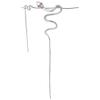 FOMIYES Vintage Silver Snake Hair Accessory Hair Stick Dangle Chain Stylish Pin for Women Long Stick view 1