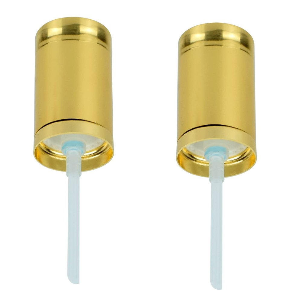 2 Pcs Foundation Pump Fit for Double Wear MakeUp Foundation Bottles Control Cosmetic Liquid Quantity Instead of Wasting (Gold)