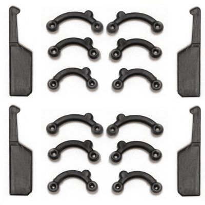 VANANA 6 Pairs Nose Lifting Shaper Inserts, 3 Sizes Invisible Nose Lifter Soft Silicone No Pain Nose Up Corrector Beauty Tool, Comfortable Easy Install Removable (Black)