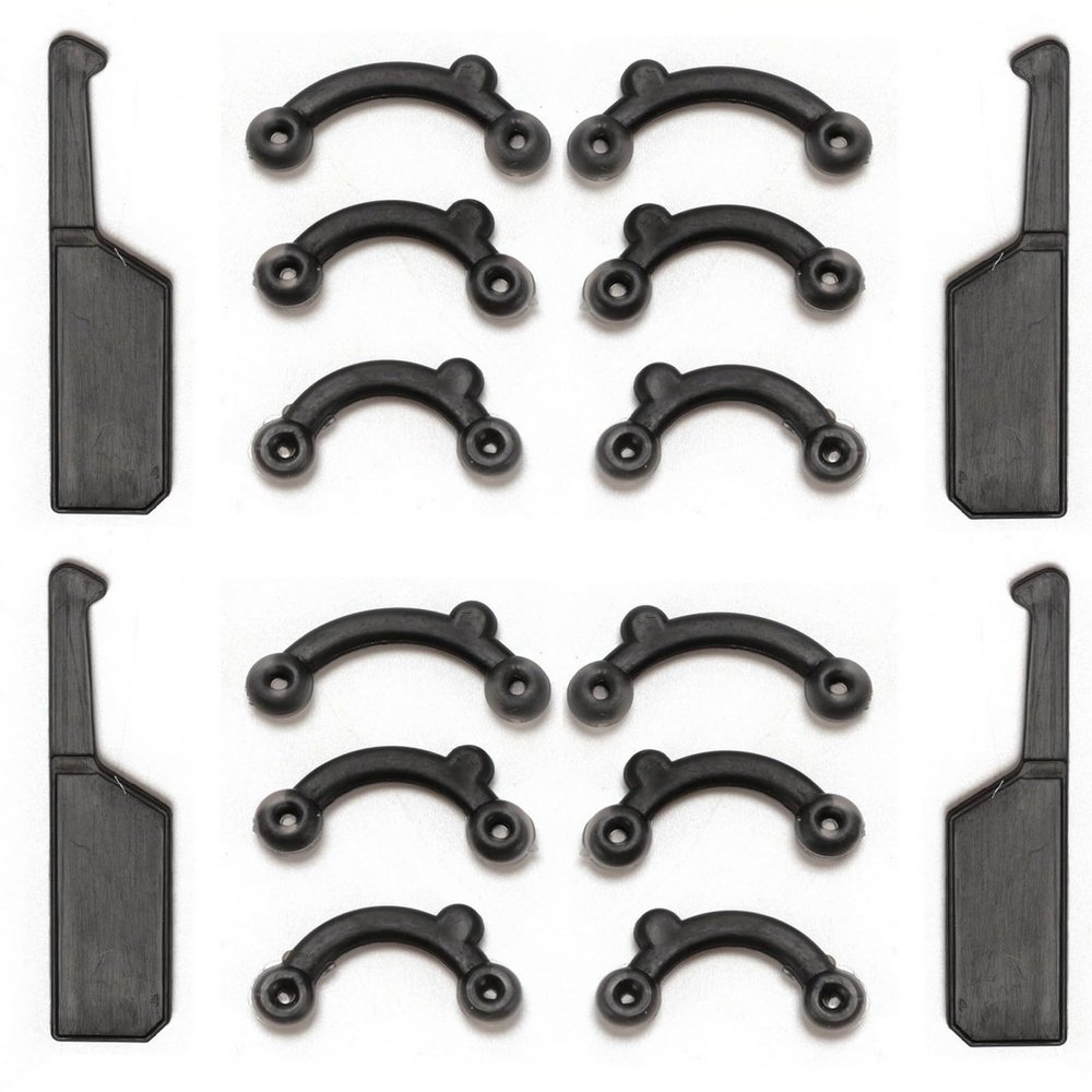 VANANA 6 Pairs Nose Lifting Shaper Inserts, 3 Sizes Invisible Nose Lifter Soft Silicone No Pain Nose Up Corrector Beauty Tool, Comfortable Easy Install Removable (Black)