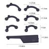 VANANA 6 Pairs Nose Lifting Shaper Inserts, 3 Sizes Invisible Nose Lifter Soft Silicone No Pain Nose Up Corrector Beauty Tool, Comfortable Easy Install Removable (Black) view 2