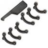 VANANA 6 Pairs Nose Lifting Shaper Inserts, 3 Sizes Invisible Nose Lifter Soft Silicone No Pain Nose Up Corrector Beauty Tool, Comfortable Easy Install Removable (Black) view 4